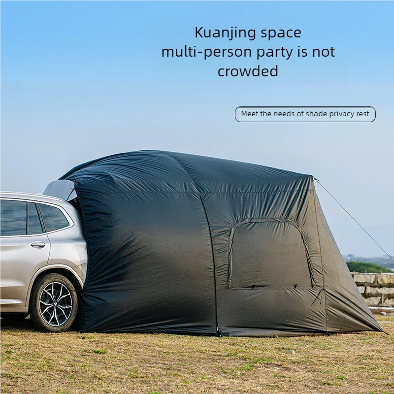 Universal SUV Camping Tent with Spacious Awning Waterproof Car Tent Easy Setup for Backpacking Traveling Outdoors Car tail tent