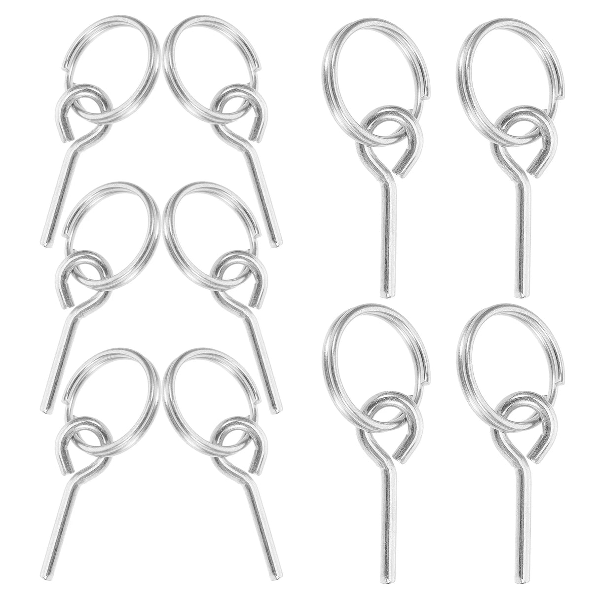 10 Pcs Tent Accessories Durable Fiber Rod Hooks Camping Canopy Connectors Portable Metal Rope Pin Outdoor Gear Hardware