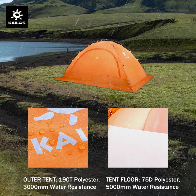 KAILAS GOBI II Professional Hiking Tent Ultralight 2 People Double Layer Waterproof Survival Outdoor Camping Tents KT2303107