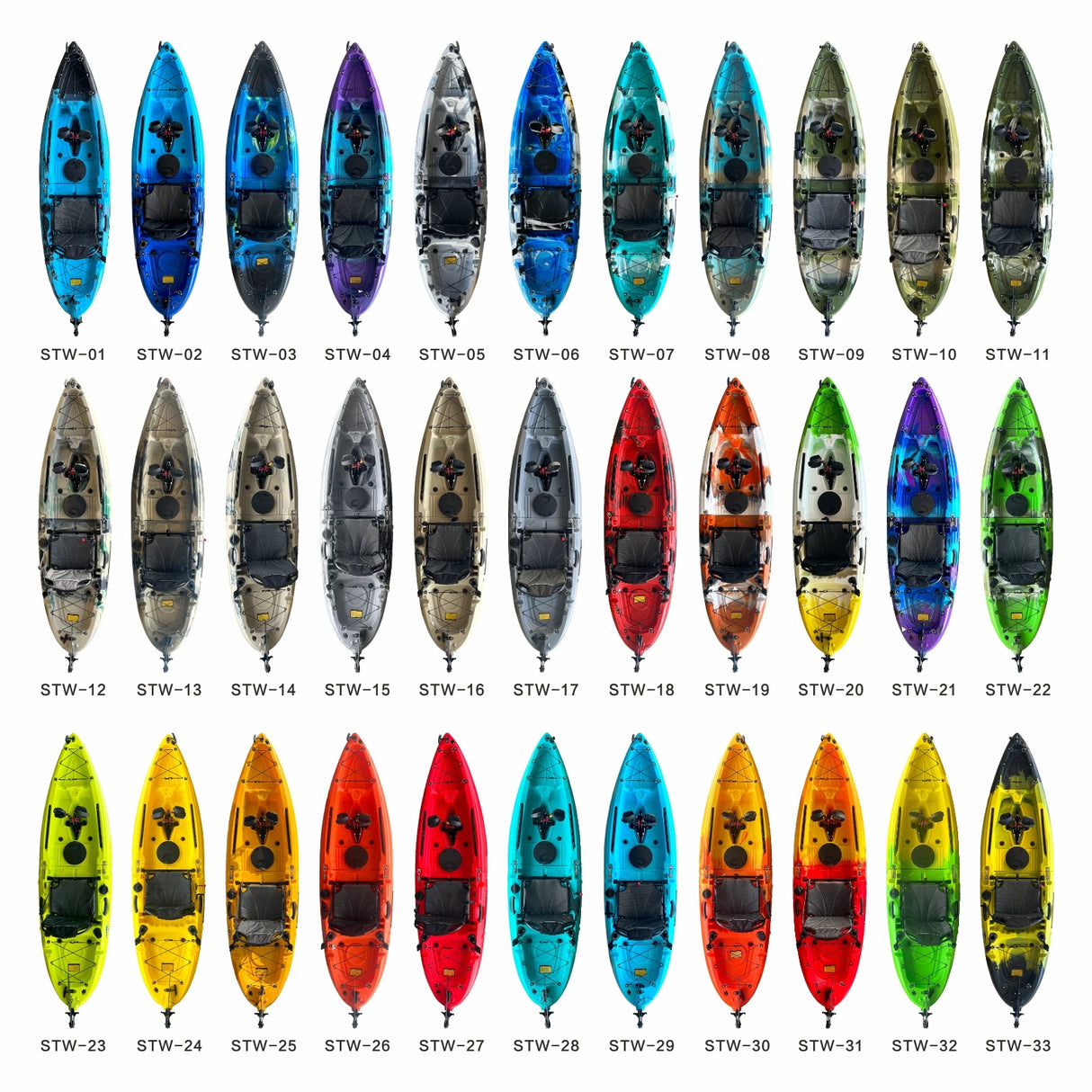 Portable LLDPE Modular Kayak – Split Hard Shell Electric & Pedal Canoe for Solo or Tandem Lake & Sea Adventures