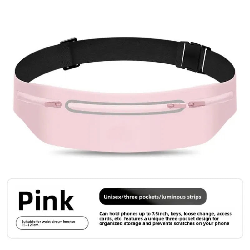 Running sports fanny pack Outdoor sports Lightweight waterproof invisible anti-theft equipment Men's and women's multi-function