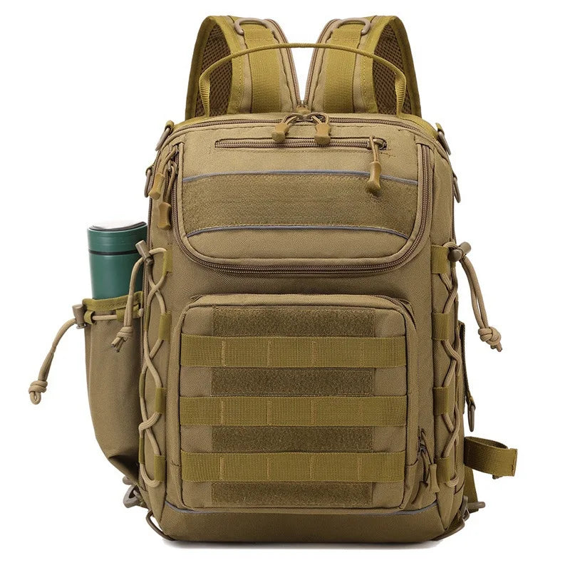 New outdoor mountaineering bag men's hiking large capacity backpack camouflage tactical bag multi-function sports bag backpack