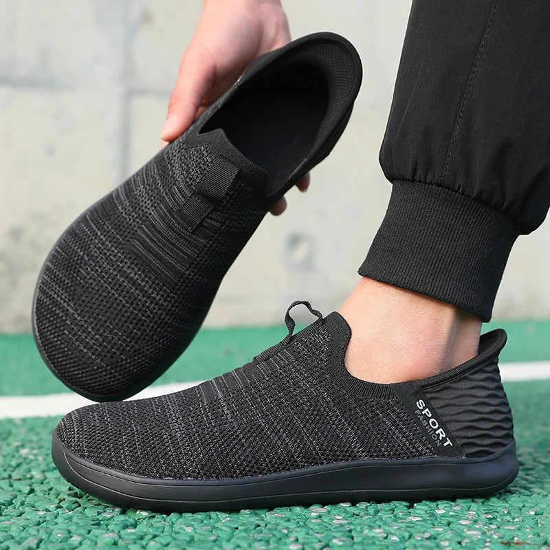 Men’s Mesh Slip-On Sports Shoes – Lightweight Shock-Absorbing Running & Casual Sneakers