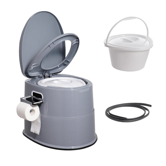 SucceBuy Portable Toilet for Camping Porta Potty with 1.3G Detachable Inner Bucket Travel Toilet for Outdoor Camping Travel
