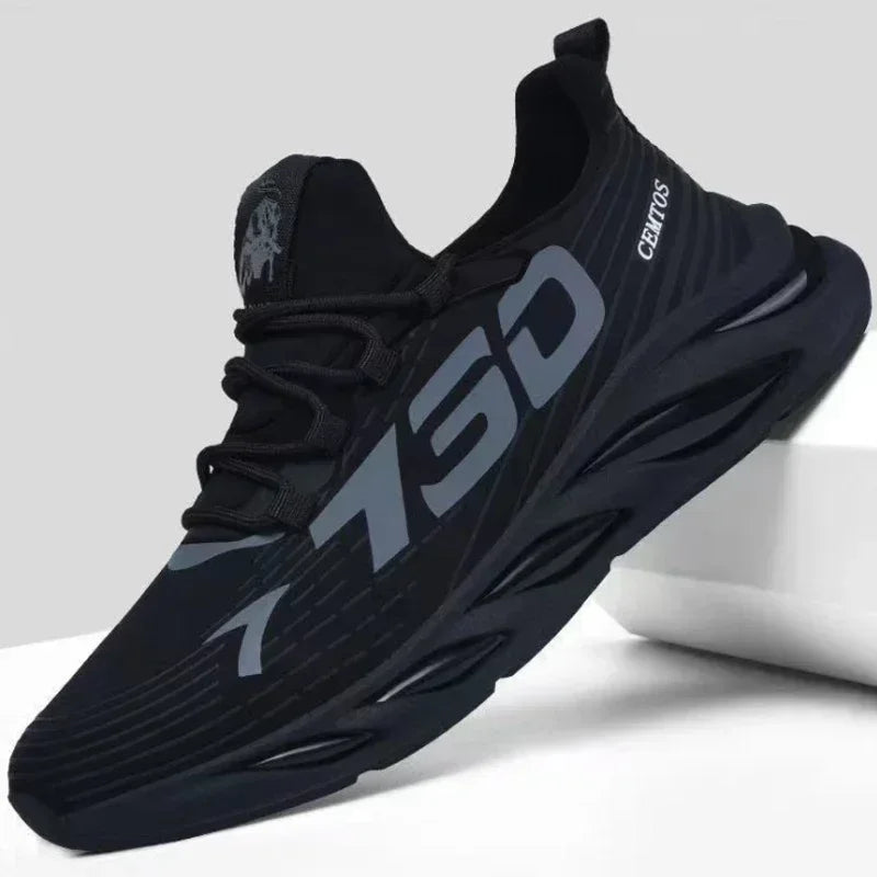 Men’s Slip-On Sneakers – Breathable Running Shoes for Walking, Training & Tennis (Lightweight Casual Comfort)