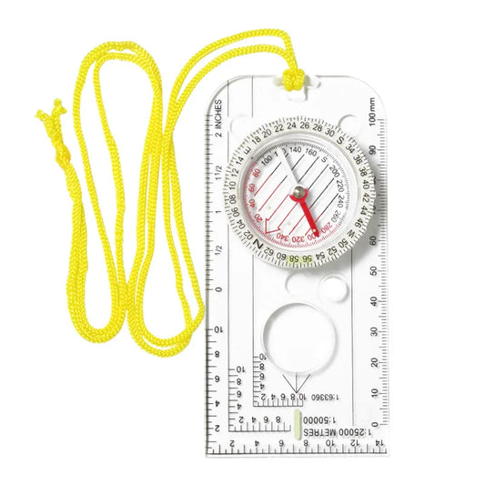 Compass Map Ruler – Orienteering Scale Tool