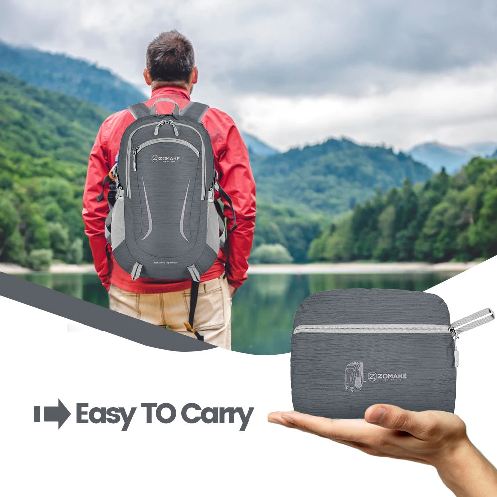 Mountaineering backpack 35 liters men's and women's outdoor sports bag waterproof camping hiking rain