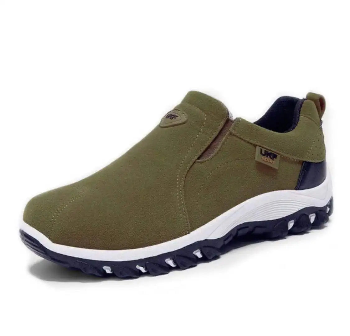Men’s Casual Sports Orthopedic Shoes – Breathable, Flat Sole Travel & Hiking Sneakers
