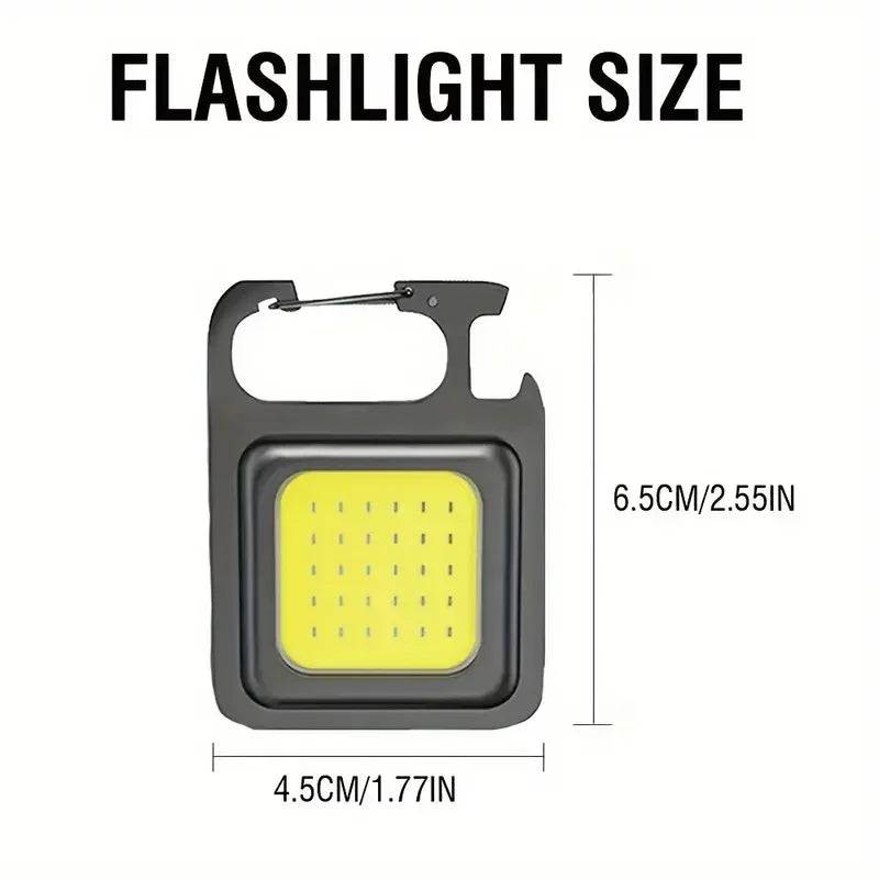 Mini COB Keychain Camping Light – Rechargeable