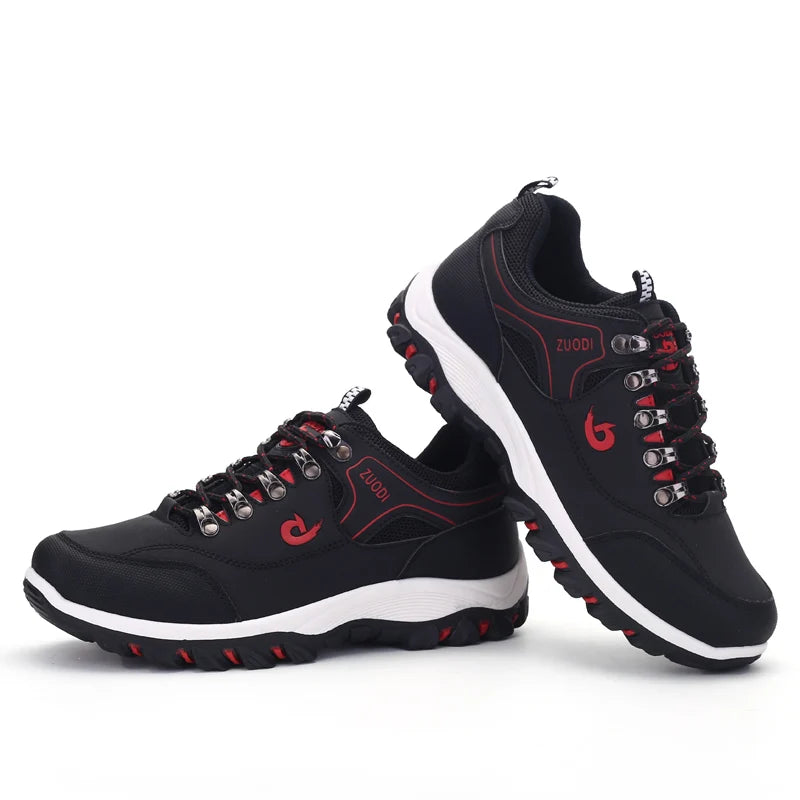Men’s Leather Casual Shoes – Lightweight Walking & Tennis Sneakers for Spring, Autumn & Winter