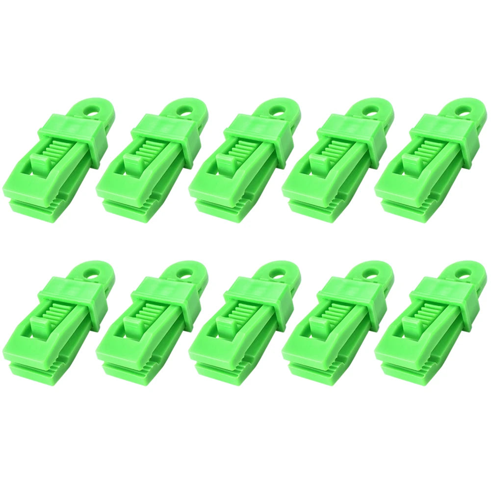 10/1PCS Tent Clip Tarpaulin Clamp Outdoor Camping Tarpaulin Holder Clip Wind Rope Clamps Awning Beach Hiking Camping Accessories
