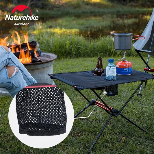 Naturehike Portable Folding Camping Table with Cup Holders Ultralight Outdoor Travel Picnic Fishing Table