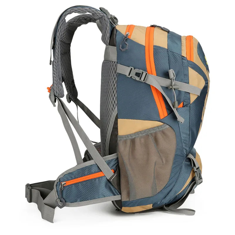 Mountain Backpacks Outdoor Solid Color Camping Bag Travel Hiking Tactical Bags Breathable Waterproof Nylon Rainy Day Sport bag