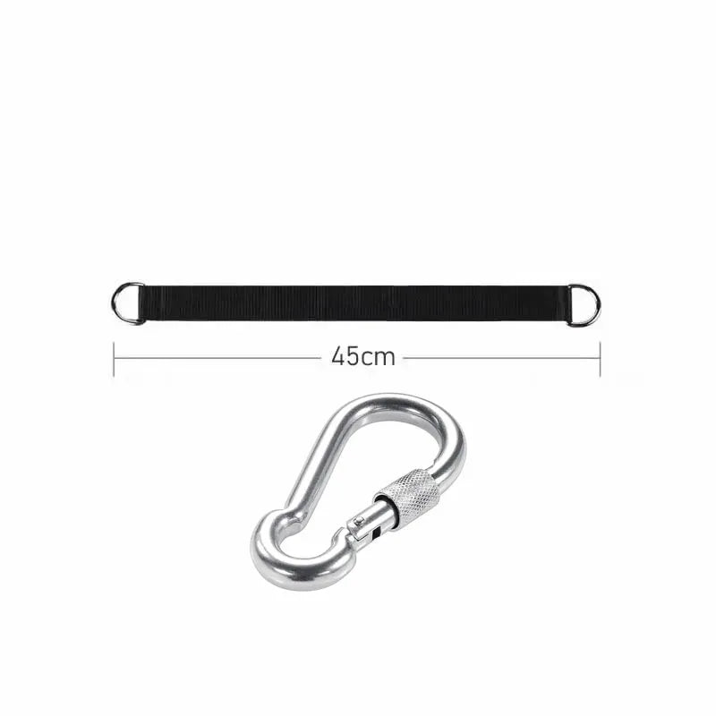 Outdoor Tree Swing Straps 200kg Heavy Duty Hook Ring Hanging Belt Connecting Belt for Hammock Punching Bag Swing Horizontal Bar