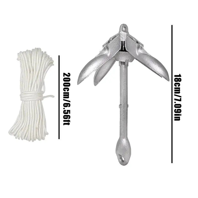 Canoe & Kayak Quick Release Anchor Kit – Heavy-Duty Retrievable Boat Anchoring System for Fishing & Rafting