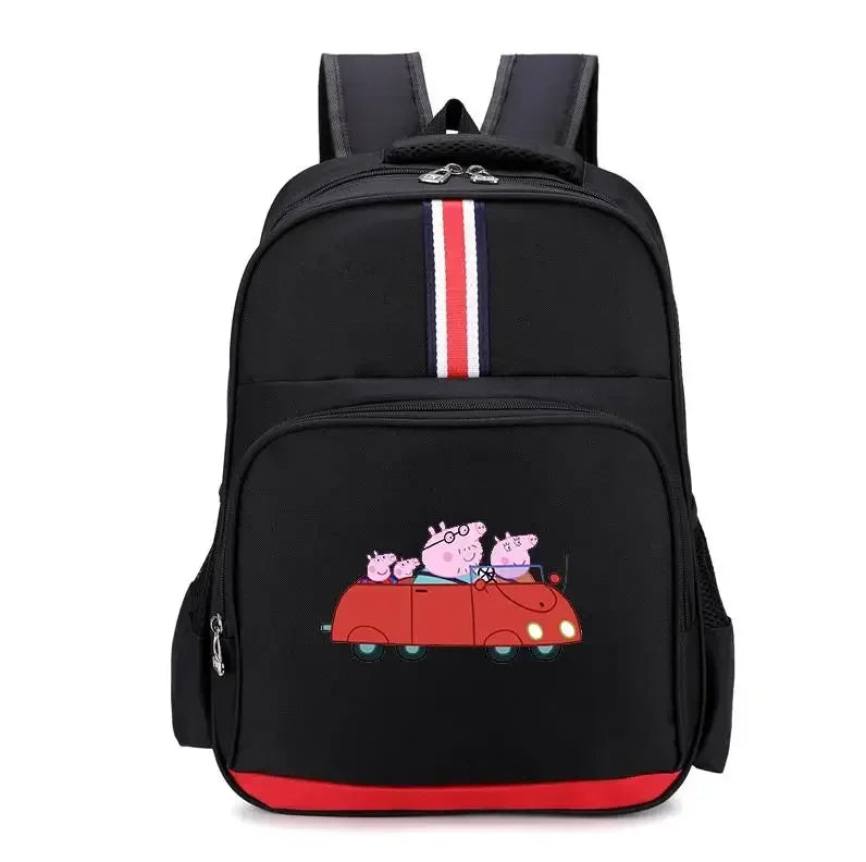 Peppa Pigs Schoolbag Print Backpack for Boys Girls Large Capacity Backpacks for Primary School Students Bag Birthday Gift
