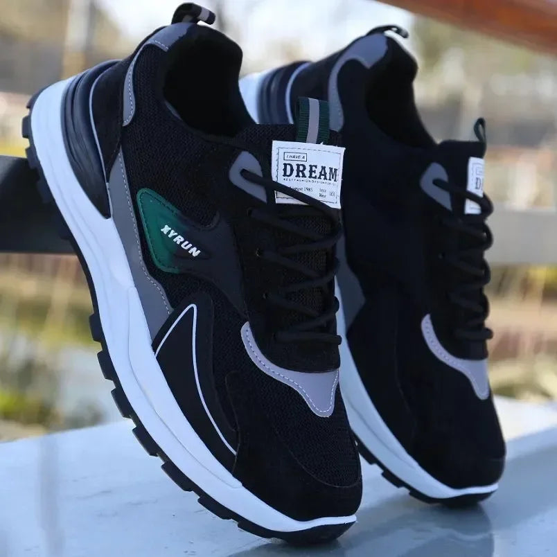 2025 Men’s Fashion Sneakers – Comfortable Soft-Soled Running Shoes for Daily Wear
