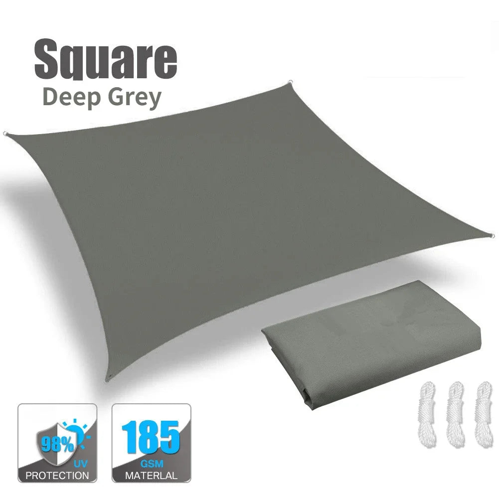 3.6/3/2M Square Shade Sails Waterproof Rectangle Canopy Sun Shelter for Patio Pergola Yard Backyard Cover Awning Cloth Screen