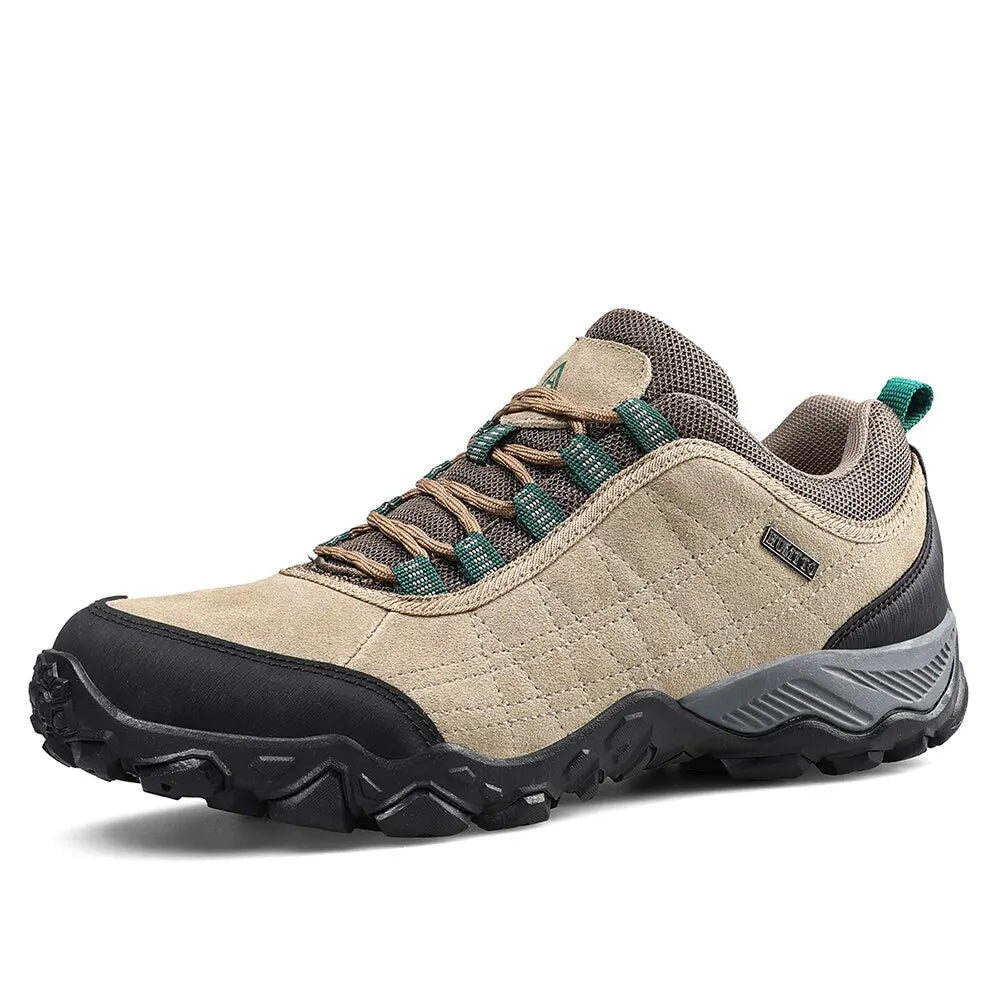 HUMTTO Men's Leather Hiking Shoes – Winter Trekking & Climbing