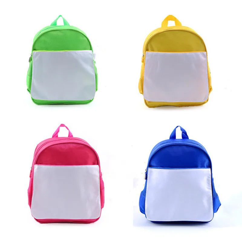 Colorful School Bag for Children Sublimation Blank Backpack Bookbag For Student Boys Girls Rucksack Travel Bagpack
