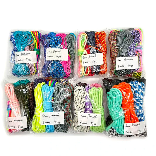 Paracord Craft Pack – 2mm to 5mm, Random Colors