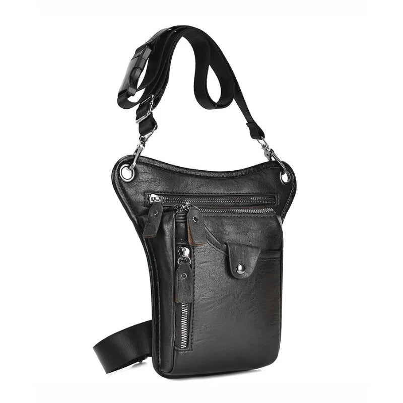 PU Waterproof Leg Waist Bags Portable Molle Shoulder Waist Pack Funny Outdoor Hiking Motorcycle Waist Bag Leg Bag