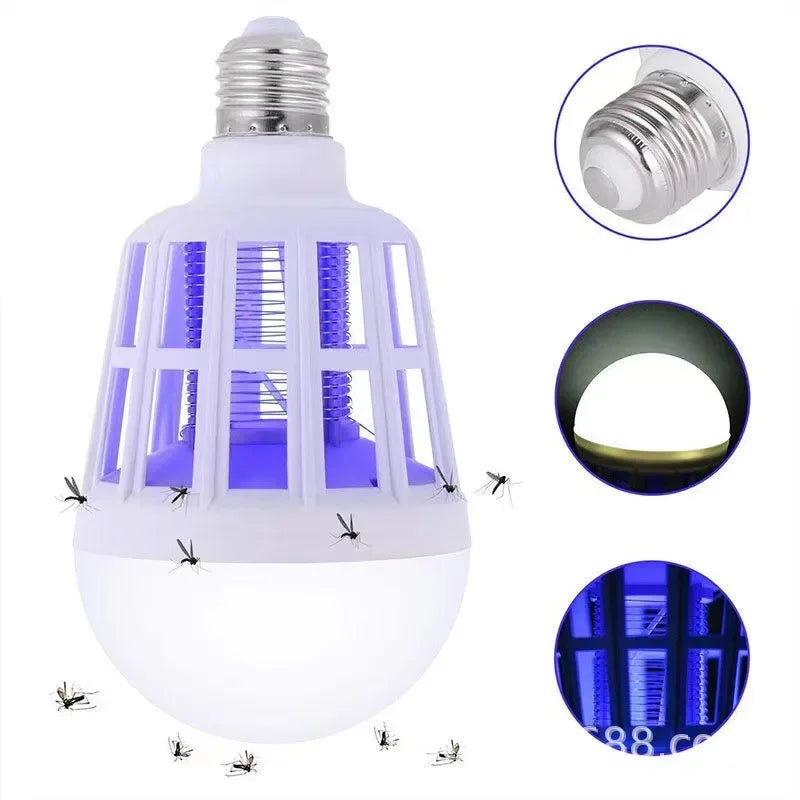 1/5PCS Electric Mosquito Zappers Killer Fly Trap Electronic Light Bulb Lamp Home Backyard Indoor Outdoor Mosquito Killer Lamp