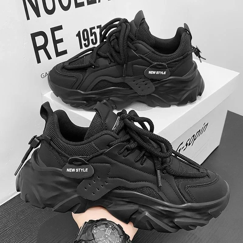 Men’s Casual Platform Sneakers – Breathable, Comfortable & Hard-Wearing Running Shoes