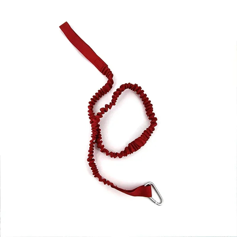 Elastic Kayak Paddle Leash & Fishing Rod Holder – Stretchable Coiled Safety Rope with Carabiner for Canoe, Rowing & Boat Accessories