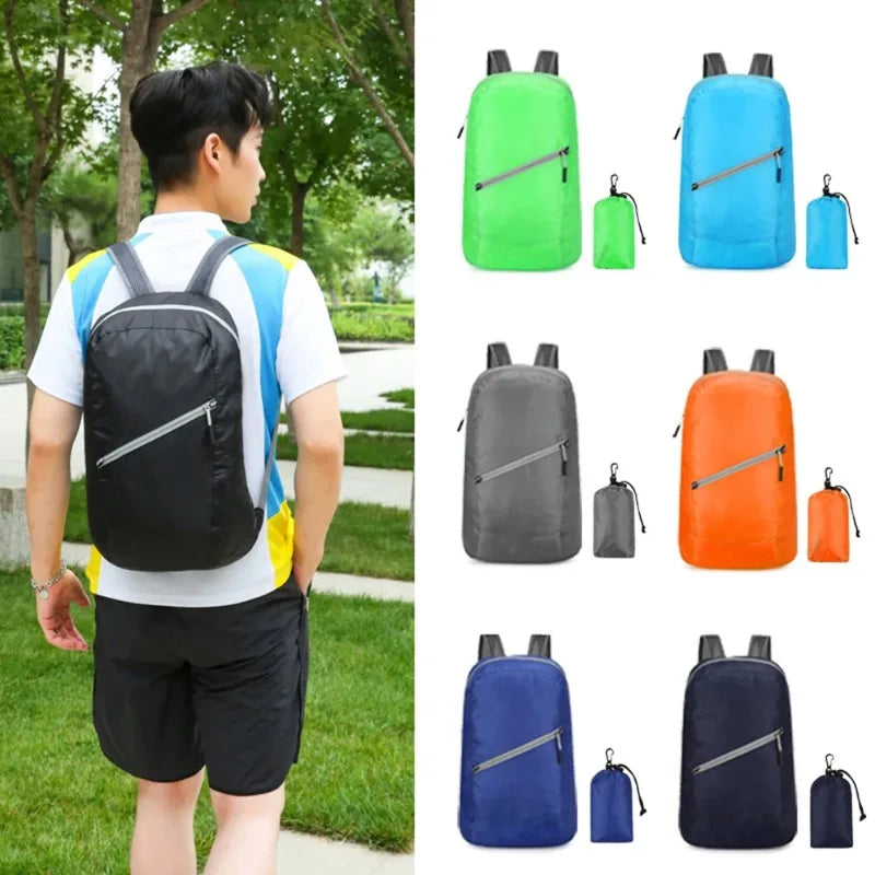 Large Capacity Waterproof Camping Backpack Travel Hiking Bag Lightweight Foldable Rucksack Durable Outdoor Sport Rain Cover Bags