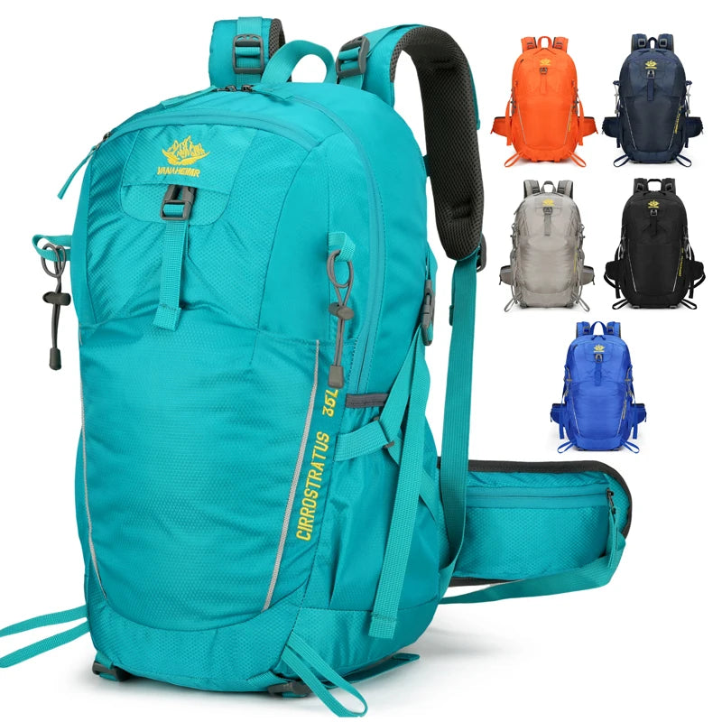 New Style Fashionable Men's & Women's Travel Backpacks for Outdoor Mountaineering Large Capacity 35L Nylon Bag,