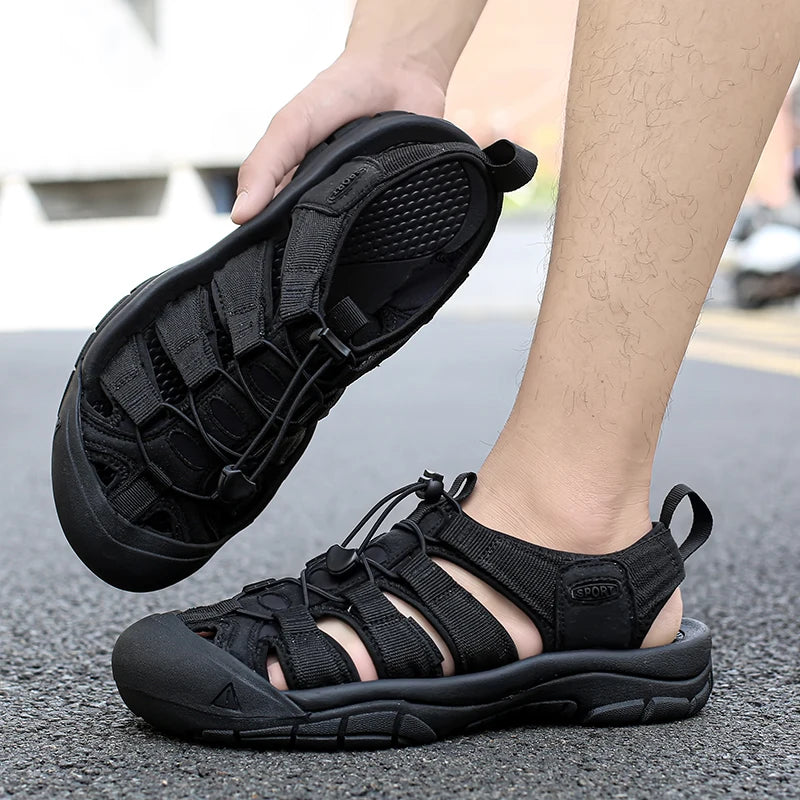 Men’s Outdoor Hiking Sandals – Non-Slip Breathable Water Shoes for Summer Trekking & Casual Wear