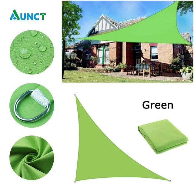 Waterproof Sun Shelter Triangle Sunshade Protection Outdoor Cover Garden Patio Pool Shade Sail Awning Camping Sun Shade 420D
