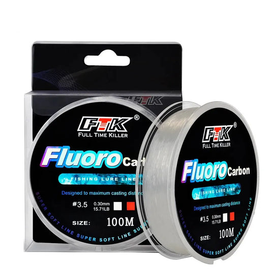 FTK Fluorocarbon Fly Fishing Line 100m