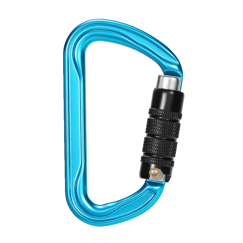 CLIWIZ 30kN Aluminum Safty Climbing Snap Hook New Good Quality H Section D-Twist Carabiner Snap Hook CE/UIAA