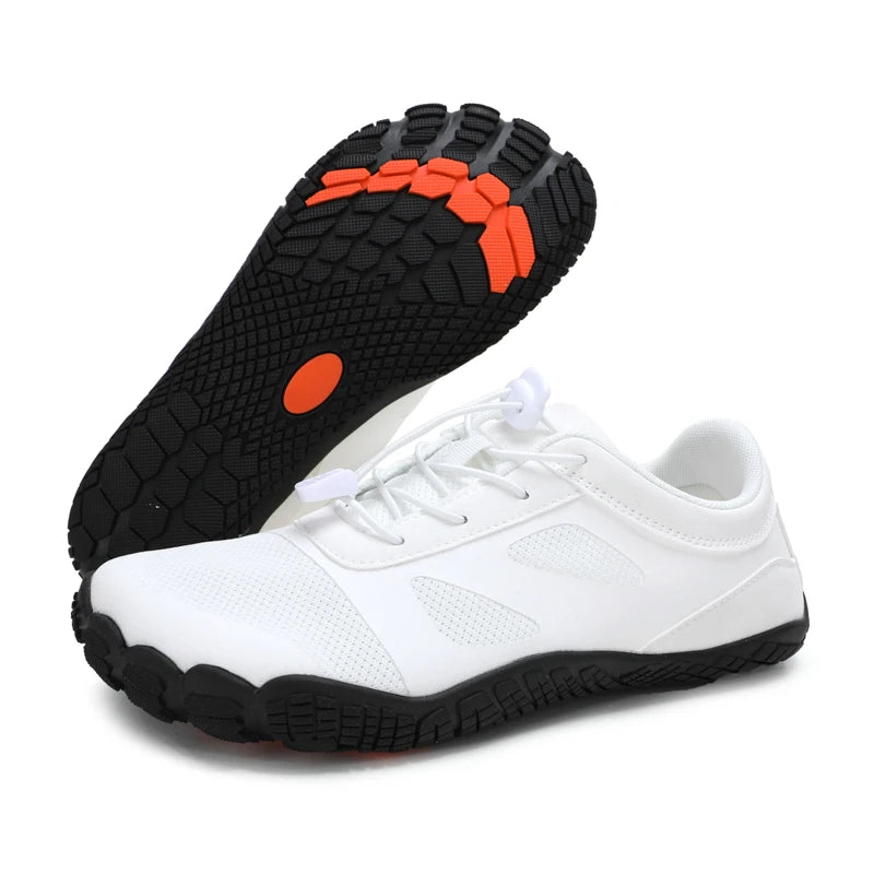 Men’s Barefoot Trail Running Shoes – Wide Toe Box Zero Drop Aqua Sneakers for Hiking, Kayaking & Surfing