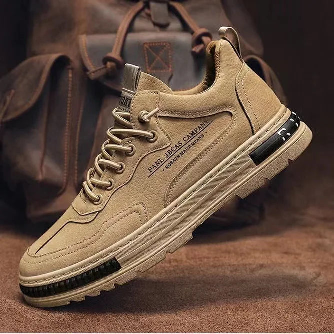 Men’s Outdoor Sneakers 2025 – Non-Slip Hiking Shoes & Comfortable Casual Work Ankle Boots (Luxury Platform Design)