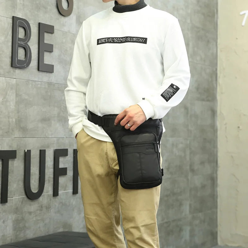 Motorcycle Leg Bag Fanny Pack Men Outdoor Sports shoulder Crossbody Bags Motorcycle Rider Hip Bag Male Multifunction Waist Packs