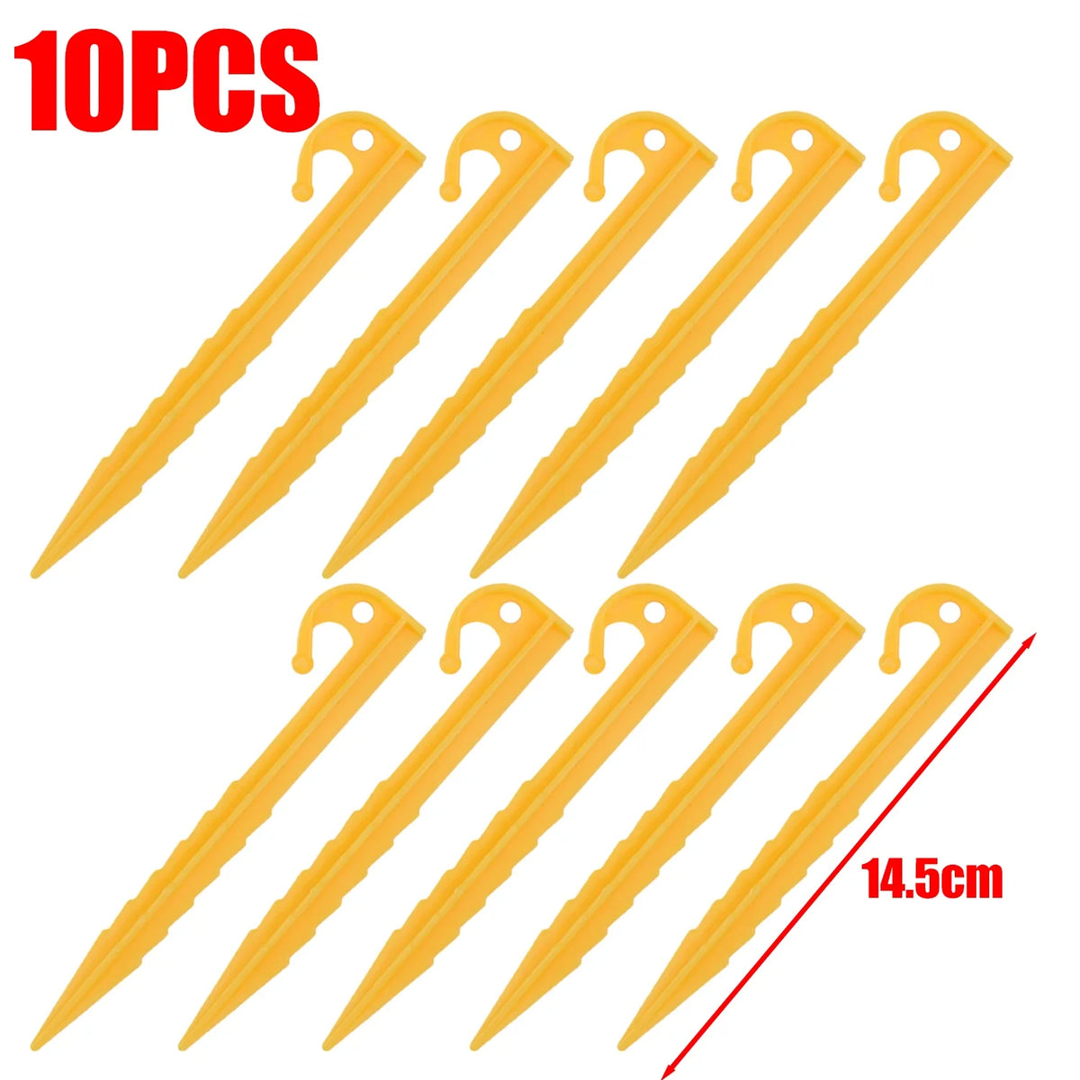 Outdoor Camping Tent Nails Sand Ground Triangular Stake Ground Awning Camping Tools Plastic Tent Pegs Nail Accessories 20/10pcs