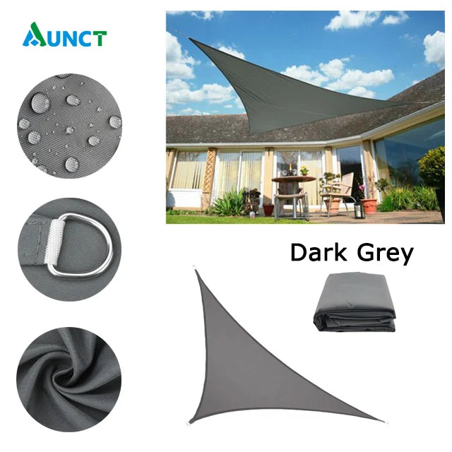Waterproof Sun Shelter Triangle Sunshade Protection Outdoor Cover Garden Patio Pool Shade Sail Awning Camping Sun Shade 420D