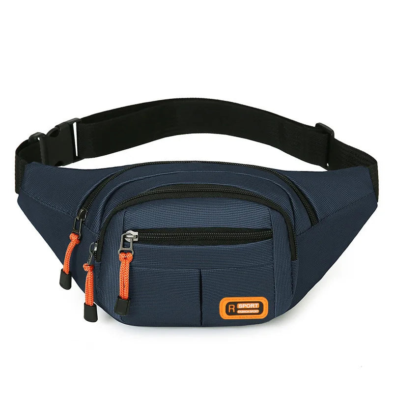 Homefish Unisex Waist Bag Multifunctional Large Capacity Splash Resistant Wear Resistant Worksite Outdoor Fanny Pack