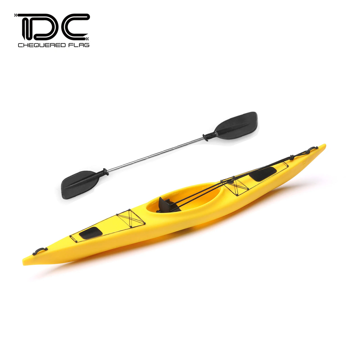 RC Kayak Simulation Boat with Paddle – 1/10 Scale for TRX4, Axial SCX10, D90, D110, Defender & G63 Models