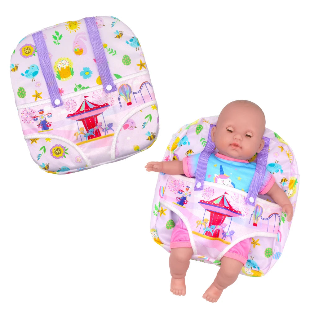 New Carrier Backpack For 12/14/16/18 Inch Born Baby Doll, 30/35/40/25cm Girl Dolls Out Going Holder