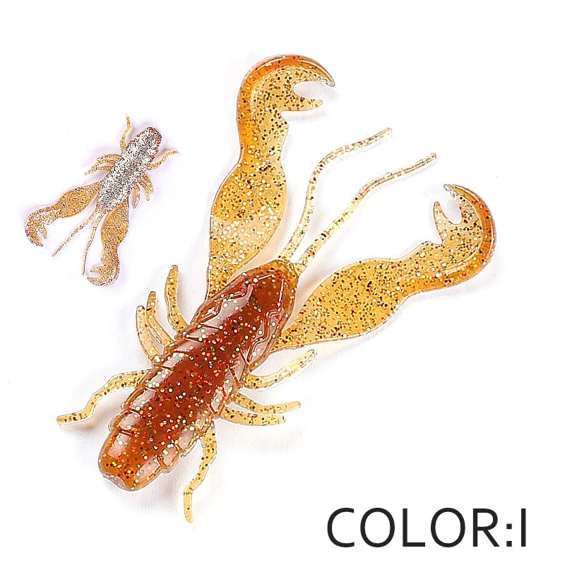 Supercontinent Filet Craw 40mm/15pcs 70mm/6pcs Soft Lure Fishing Lures shrimp Lobster Soft Plastic Lure Fishing Lures