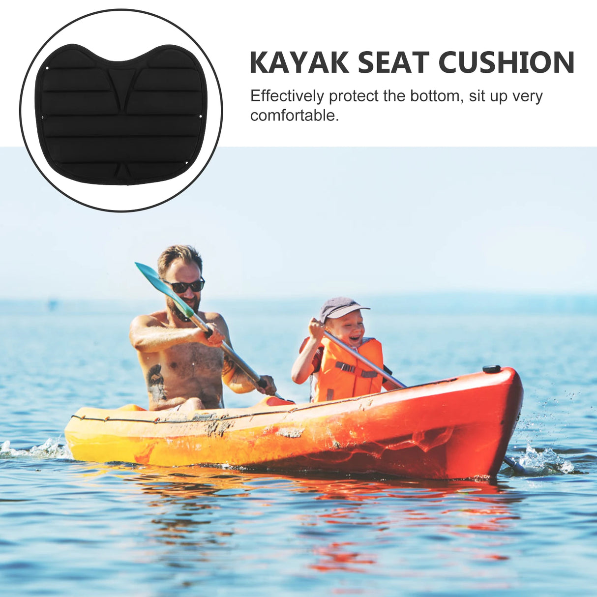 Anti-Slip Kayak Seat Cushion | Waterproof Canoe & Boat Sit Pad – Comfortable Multi-Use Kayak Accessory