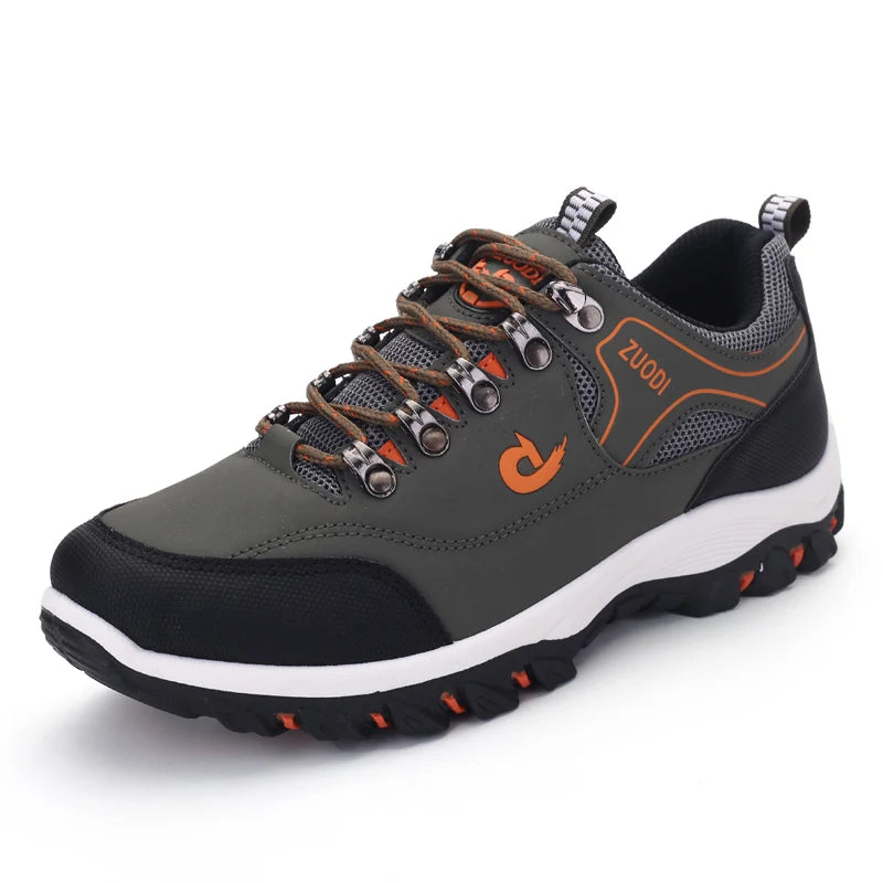 Men’s Leather Casual Shoes – Lightweight Walking & Tennis Sneakers for Spring, Autumn & Winter