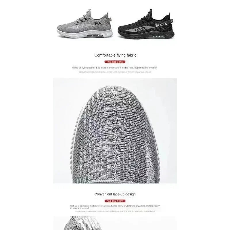 Men’s Casual Sports Shoes – Breathable Running Sneakers, Outdoor Walking & Training Tennis Shoes