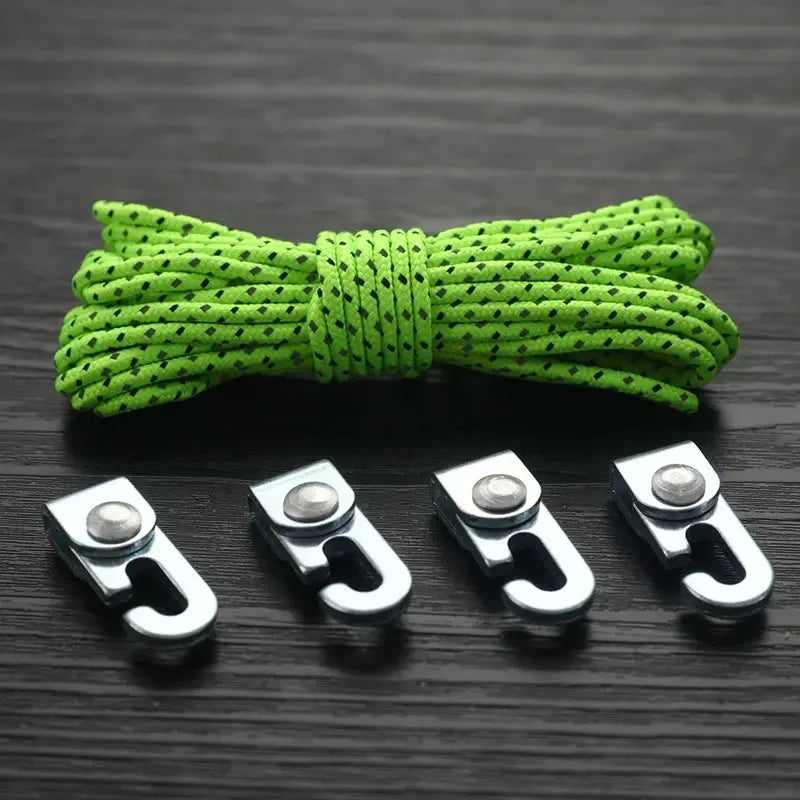 Knot Easy Tighten Rope Kit For Camping Automatic Lock Hook Self-locking Free tent accessories camping accessories