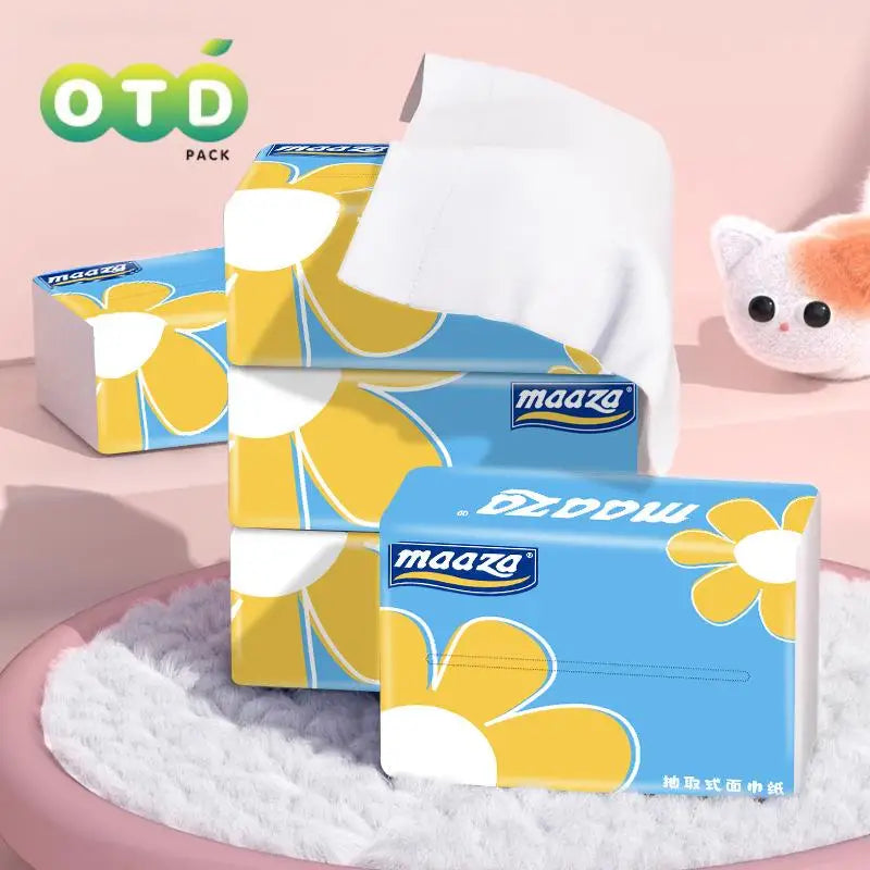 Facial Tissues Packs Pocket Paper Napkins Travel Size Mini Cute Print for Kid School Travel Camping Office Daily Use