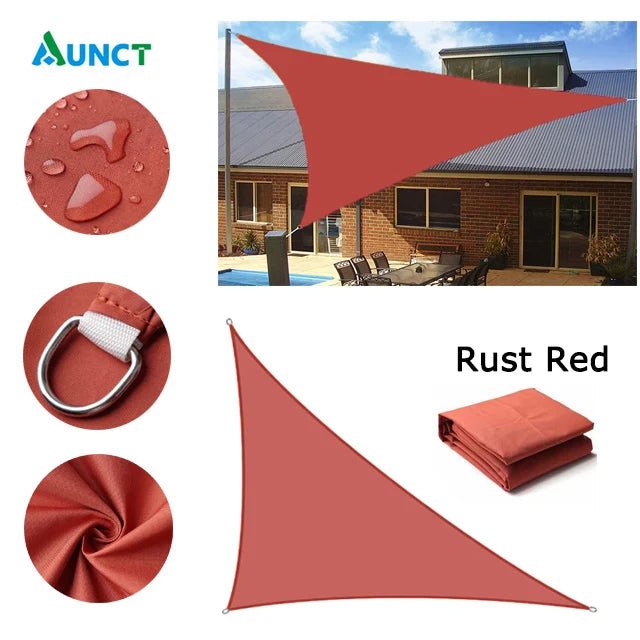 Waterproof Sun Shelter Triangle Sunshade Protection Outdoor Cover Garden Patio Pool Shade Sail Awning Camping Sun Shade 420D